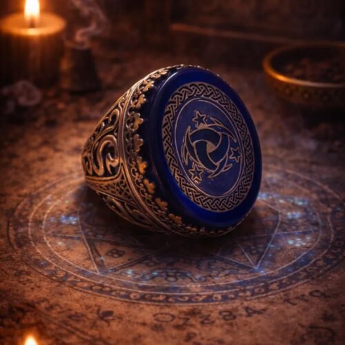 Powerful King Marid Djinn Ring of Wealth , Fortune and Prosperity image 1 — Khodamdjin